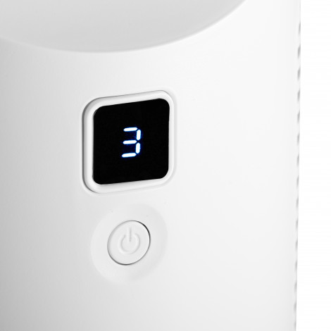 Adler Bladeless Rechargeable Fan | AD 7343 | Desk Fan | Diameter 14 cm | Number of speeds 3 | White