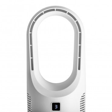 Adler Bladeless Rechargeable Fan | AD 7343 | Desk Fan | Diameter 14 cm | Number of speeds 3 | White
