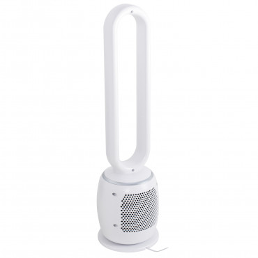 Adler Bladeless Fan | AD 7344 | Tower Fan | 60 W | Diameter 23 cm | Number of speeds 3 | Oscillation | Remote control | White