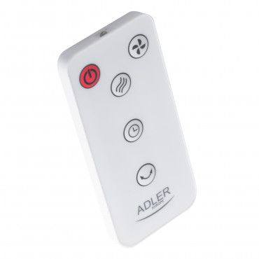 Adler Bladeless Fan | AD 7344 | Tower Fan | 60 W | Diameter 23 cm | Number of speeds 3 | Oscillation | Remote control | White