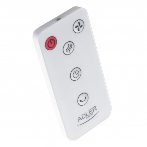 Adler Bladeless Fan | AD 7344 | Tower Fan | 60 W | Diameter 23 cm | Number of speeds 3 | Oscillation | Remote control | White