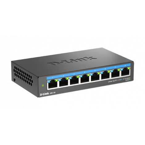 D-Link DMS-108/E | 8-Port 2.5G Multi-Gigabit Desktop Switch | Desktop | Unmanaged