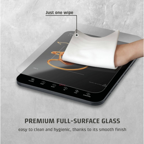 Caso Mobile Single Hob | ProSlim 2000 | Induction | Number of burners/cooking zones 1 | Touch | Timer | Black