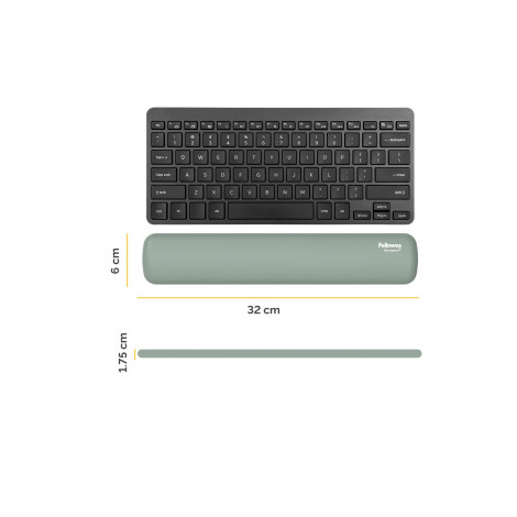 Fellowes | Breyta Compact Keyboard (TKL) Wrist Rest | Sage