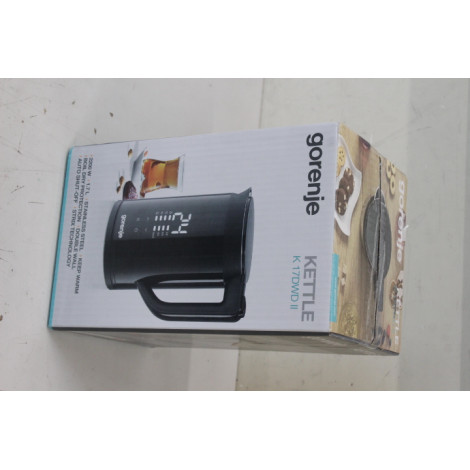 SALE OUT. | Gorenje Kettle | K17DWDII | Electric | 2200 W | 1.7 L | Stainless Steel | 360 rotational base | Black | DEMO, SCRATC