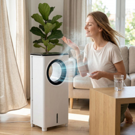 Adler Bladeless Air Cooler 3-in-1 Cooling | AD 8900 | White