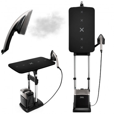 TEFAL All-in-One Garment Steamer | QT2028 | Stand Steamer | 2170 W | 100 g/min | 1.1 L | Premium Silver