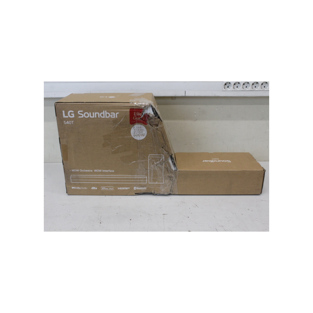 SALE OUT. LG Soundbar S40T for TV 2.1 ch. with Bluetooth | LG Soundbar 2.1 Channel Sound System | S40T | 27 " | IPS | FHD | 16:9