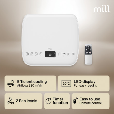 Mill MPAC9000 Air Conditioner 9000 BTU, For rooms up to 18 m