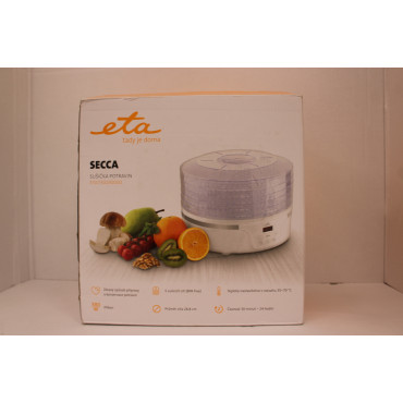 SALE OUT. ETA Fruit Dryer | ETA730190000 Secca | Power 380 W | Number of trays 5 | Integrated timer | White | DEMO