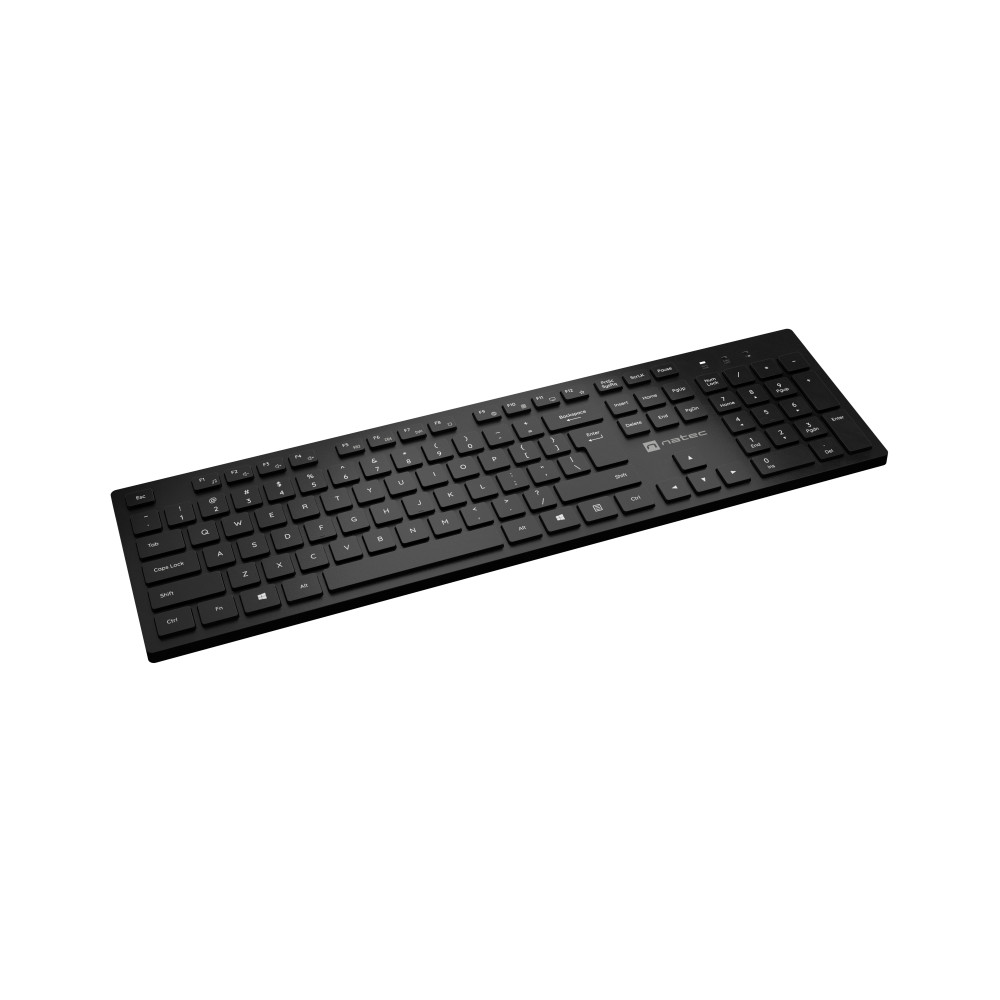 Natec Keyboard, Slim, US, Wiress, Black | Natec