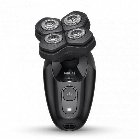 Philips Head Shaver | Pro 5000 Series HS5980/15 | Operating time (max) 60 min | Wet & Dry | Lithium | Deep Black