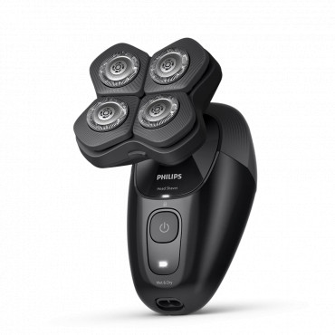 Philips Head Shaver | Pro 5000 Series HS5980/15 | Operating time (max) 60 min | Wet & Dry | Lithium | Deep Black
