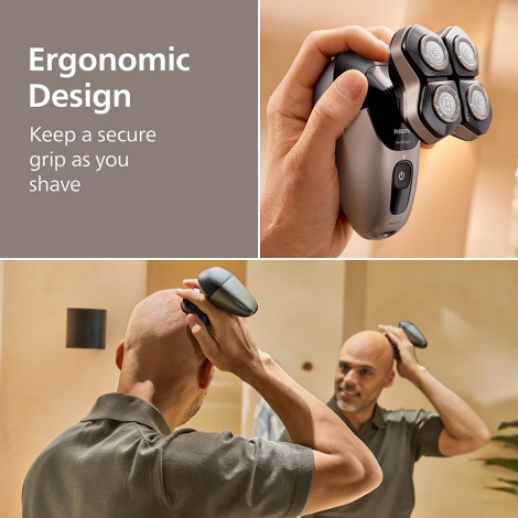 Philips Head Shaver | Pro 5000 Series HS5980/15 | Operating time (max) 60 min | Wet & Dry | Lithium | Deep Black