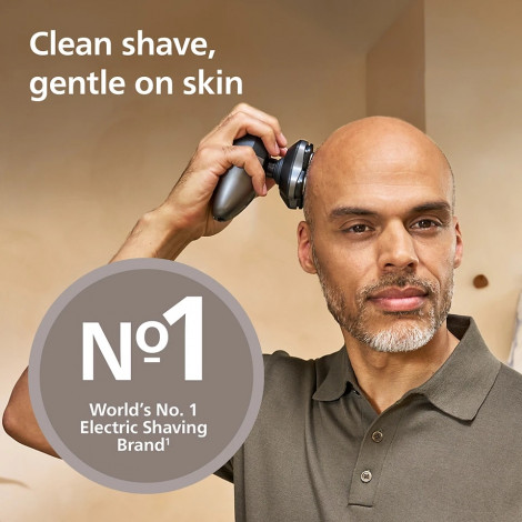Philips Head Shaver | Pro 5000 Series HS5980/15 | Operating time (max) 60 min | Wet & Dry | Lithium | Deep Black