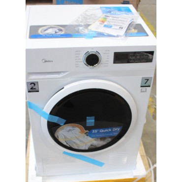 SALE OUT. Midea Dryer | MD110H70/W-HR | Energy efficiency class E | Front loading | 7 kg | LED | Depth 60 cm | White | DAMAGED P