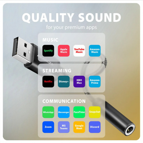 AXAGON ADA-HA USB-A Hi-Res DAC audio adapter