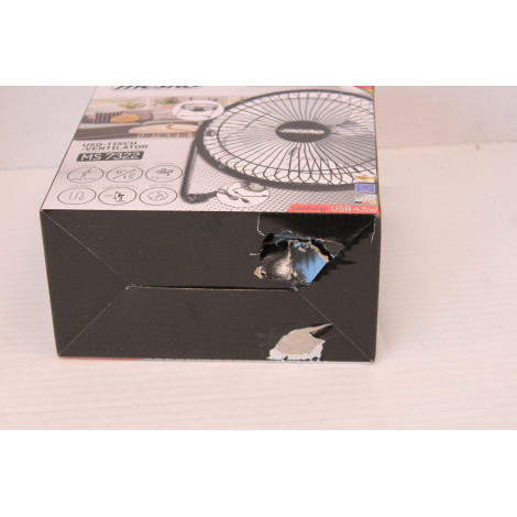 SALE OUT. Mesko Fan | MS 7322 | Desk Fan USB | 4.5 W | Diameter 15 cm | Number of speeds 1 | Oscillation | Black | DAMAGED PACKA