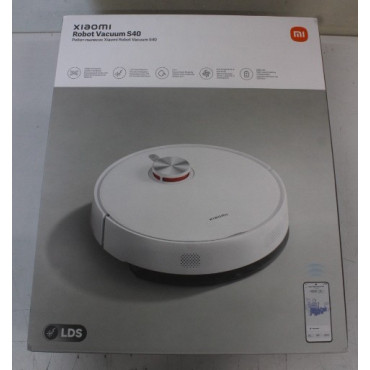 SALE OUT. Xiaomi Robot Vacuum S40 EU | Xiaomi Robot Vacuum S40 EU | Wet&Dry | 5200 mAh | Dust capacity 0.52 L | 10000 Pa | White