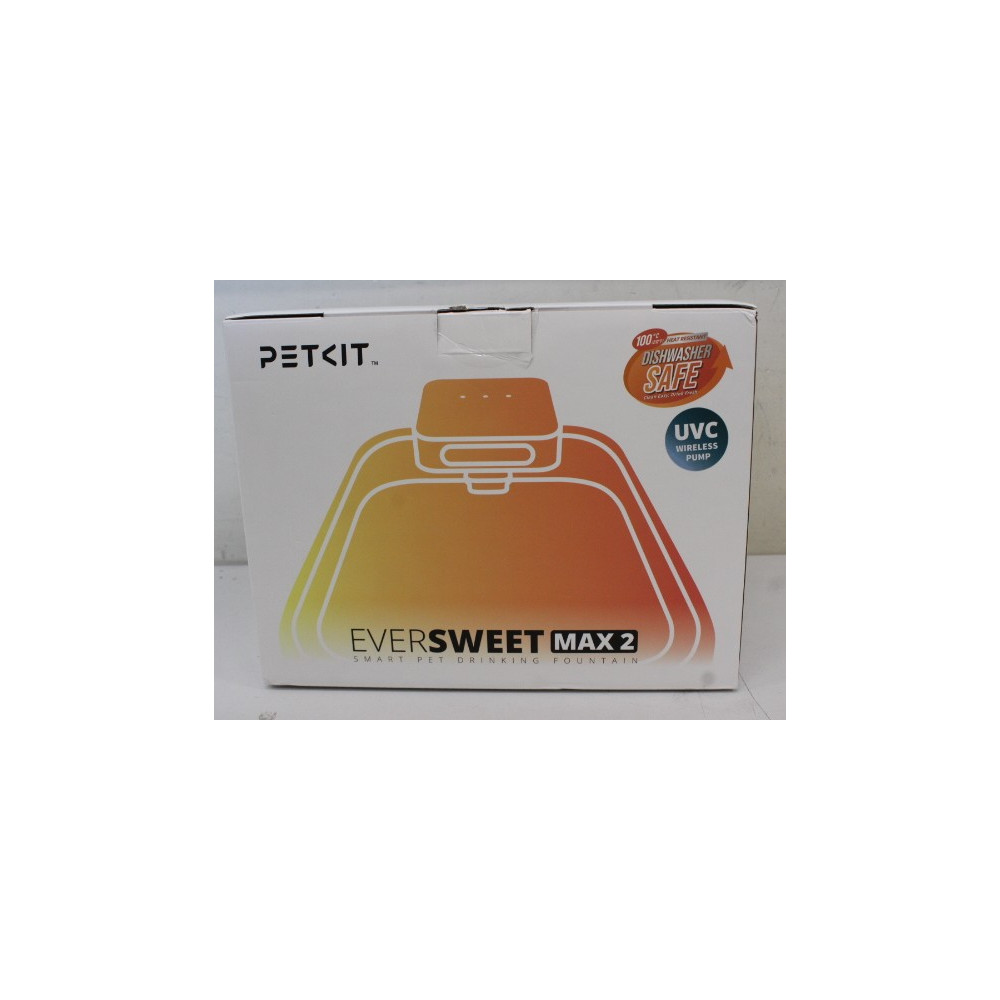 SALE OUT. Petkit P4116 UVC Eversweet Max-100 UVC (CT-W3-100-UVC) | PETKIT Drinking Fountain | Eversweet Max 2 UVC | Capacity 3 L