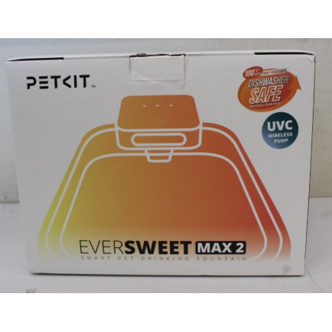 SALE OUT. Petkit P4116 UVC Eversweet Max-100 UVC (CT-W3-100-UVC) | PETKIT Drinking Fountain | Eversweet Max 2 UVC | Capacity 3 L