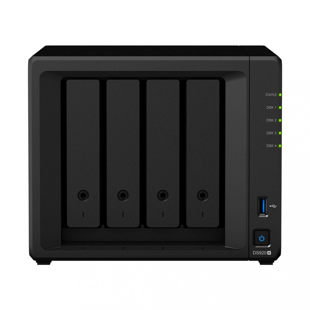 Synology | Tower NAS | DS920+ | up to 4 HDD/SSD Hot-Swap | Intel Celeron | Intel Celeron J4125 Quad Core | Processor frequency 2