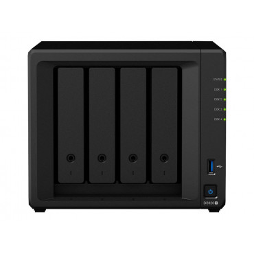 Synology | Tower NAS | DS920+ | up to 4 HDD/SSD Hot-Swap | Intel Celeron | Intel Celeron J4125 Quad Core | Processor frequency 2