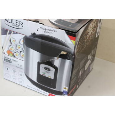 SALE OUT. Adler | AD 6406 | 1000 W | Black, Stainless steel | DAMAGED PACKAGING, SCRATCHES ON TOP