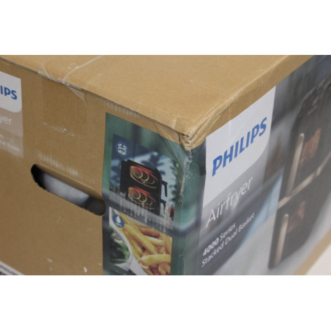 SALE OUT. Philips Dual Basket Airfryer | NA462/70 4000 Series | Power 2750 W | Capacity 10 L | Rapid Air technology | Black | DA