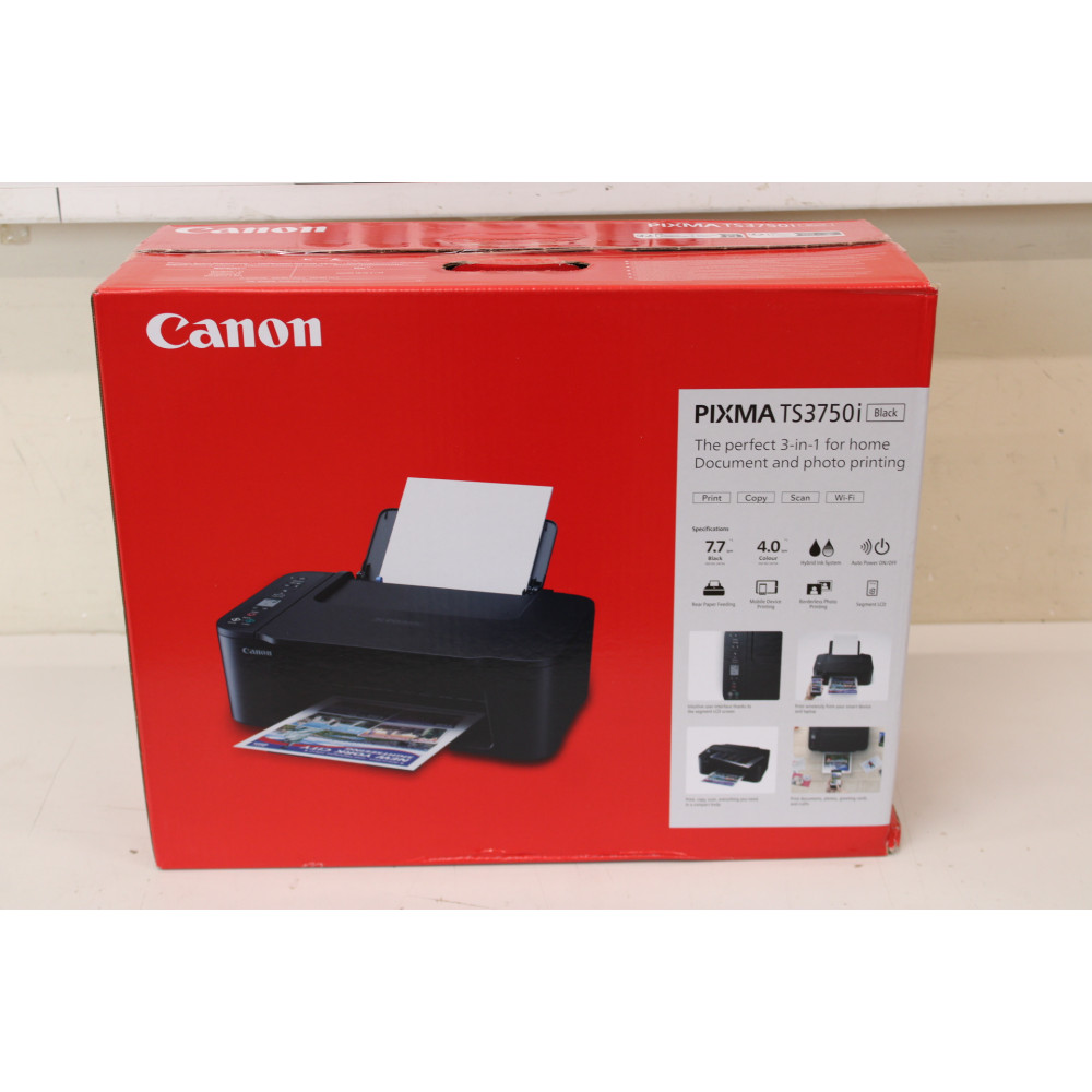SALE OUT. Canon PIXMA TS3750I | Inkjet | Colour | Multicunction Printer | A4 | Wi-Fi | Black | DAMAGED PACKAGING