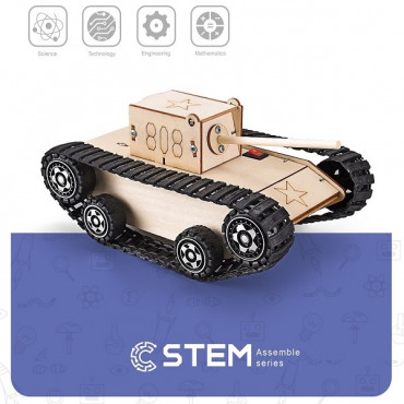 Medinis konstruktorius "Elektrinis tankas", mokomasis modelis