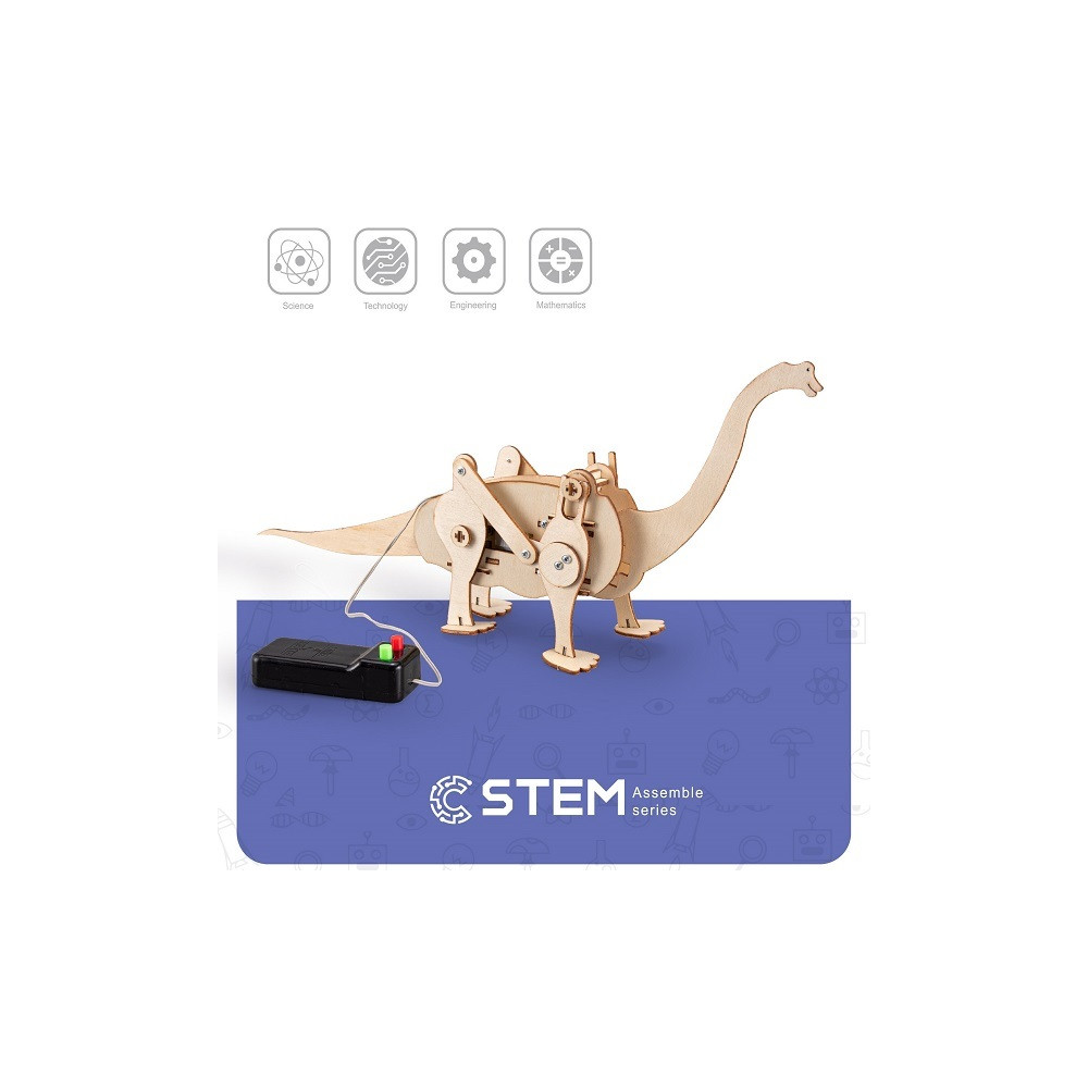 Medinis konstruktorius "Vaikščiojantis dinozauras", mokomasis modelis