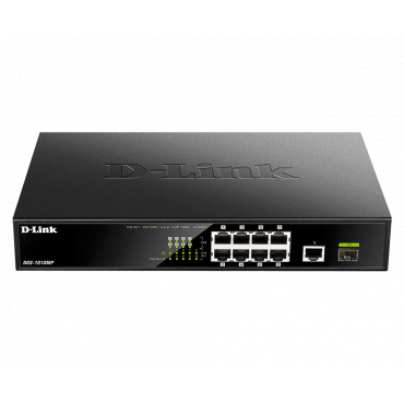 D-Link | 10 Gigabit port Switch with PoE | DGS-1010MP | Unmanaged | Desktop / Rackmount | Gigabit Ethernet (copper) ports quanti