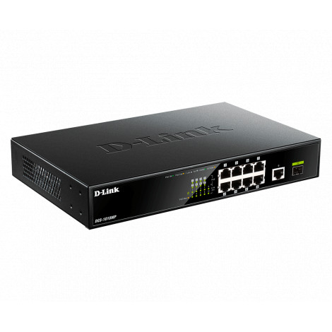 D-Link | 10 Gigabit port Switch with PoE | DGS-1010MP | Unmanaged | Desktop / Rackmount | Gigabit Ethernet (copper) ports quanti