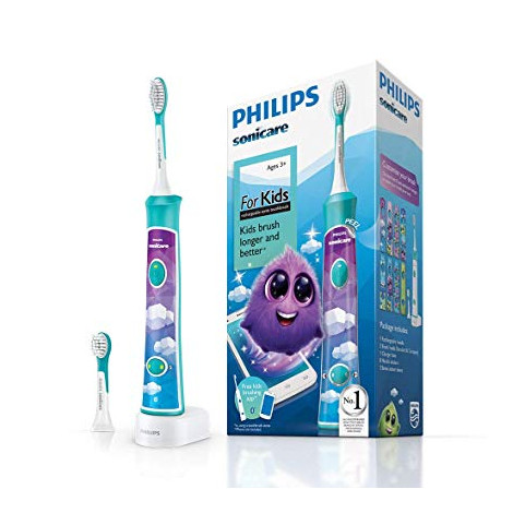 Philips | Sonic Electric toothbrush | HX6322/04 | Rechargeable | For kids | Number of brush heads included 2 | Number of teeth b