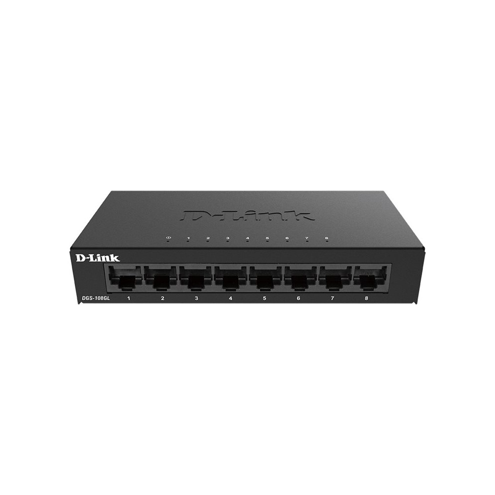 D-Link | Switch | DGS-108GL/E | Unmanaged | Desktop | Gigabit Ethernet (copper) ports quantity 8 | 60 month(s)