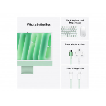 Apple iMac 24 4.5K Retina, Apple M4 8C CPU, 8C GPU/16GB/256GB SSD/Green/INT | Apple