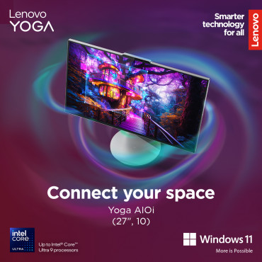 Lenovo Yoga | 27IAH10 | Desktop | AIO | 27 " | Inte Core Ultra 7 | 255H | 16 GB | Soldered LPDDR5x | 1000 GB | Intel Arc 140T GP