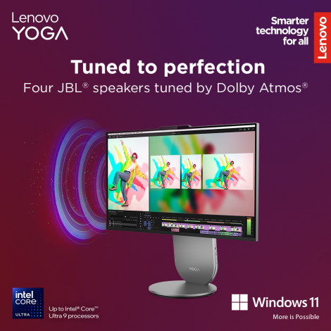 Lenovo Yoga | 27IAH10 | Desktop | AIO | 27 " | Inte Core Ultra 7 | 255H | 16 GB | Soldered LPDDR5x | 1000 GB | Intel Arc 140T GP
