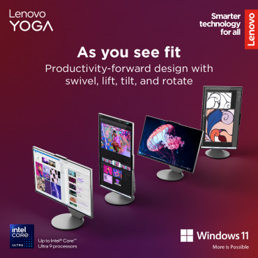 Lenovo Yoga | 27IAH10 | Desktop | AIO | 27 " | Inte Core Ultra 7 | 255H | 16 GB | Soldered LPDDR5x | 1000 GB | Intel Arc 140T GP