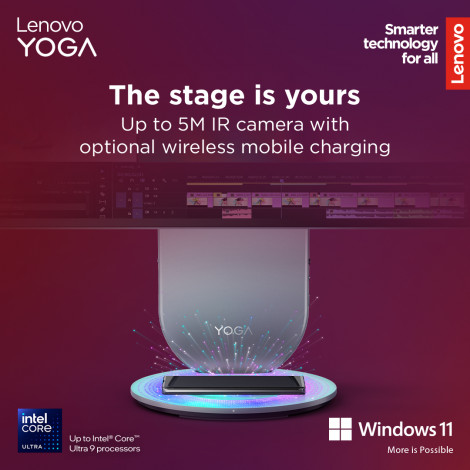 Lenovo Yoga | 27IAH10 | Desktop | AIO | 27 " | Inte Core Ultra 7 | 255H | 16 GB | Soldered LPDDR5x | 1000 GB | Intel Arc 140T GP