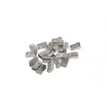 Lanberg | RJ45 CAT.6 FTP Plug 8P8C PASS Through Type, 100 pcs | PLS-6000EZ | Transparent