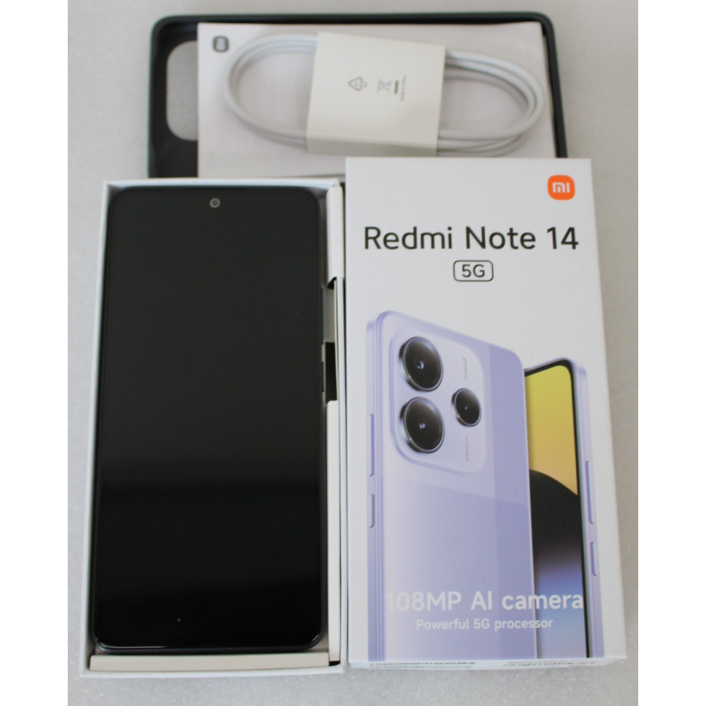 SALE OUT. Xiaomi Redmi Note 14 | Midnight Black | 6.67 " | AMOLED | 1080 x 2400 pixels | Mediatek | Internal RAM 6 GB | 128 GB |