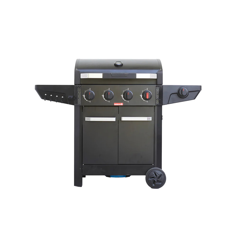 Barbecook Gas Barbecue Luca 412 with Cabinet and Sideburner, 145.4 x 60.3 x 112.3 cm | BC-GAS-3100