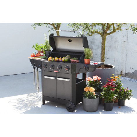 Barbecook Gas Barbecue Luca 412 with Cabinet and Sideburner, 145.4 x 60.3 x 112.3 cm | BC-GAS-3100