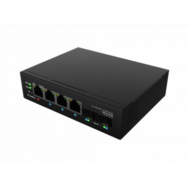 Lanberg Switch Light IndustrialPoE 1xBT 3xAT 2xSFP Din Unmanagment Gigabit Ethernet | ILGE-4P-2S-90 | Unmanaged