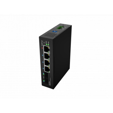 Lanberg Switch Light IndustrialPoE 1xBT 3xAT 2xSFP Din Unmanagment Gigabit Ethernet | ILGE-4P-2S-90 | Unmanaged
