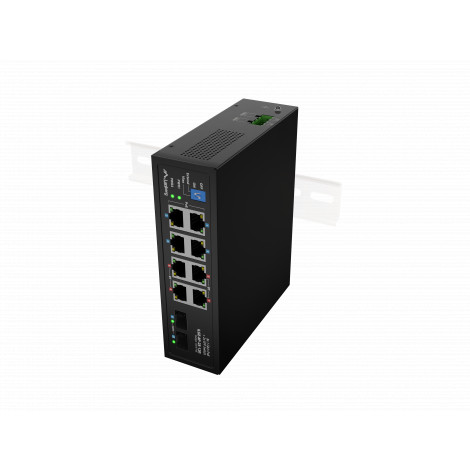 Lanberg Switch PoE 4xBT 4xAT 4xSFP Din Unmanagment Gigabit Ethernet | ILGE-8P-2S-120 | Unmanaged | Din rail