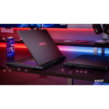 Lenovo Legion Pro 5 16ADR10 | Eclipse Black | 16 " | IPS | WQXGA | 2560 x 1600 pixels | 240 Hz | Anti-glare | AMD Ryzen 9 | 8945