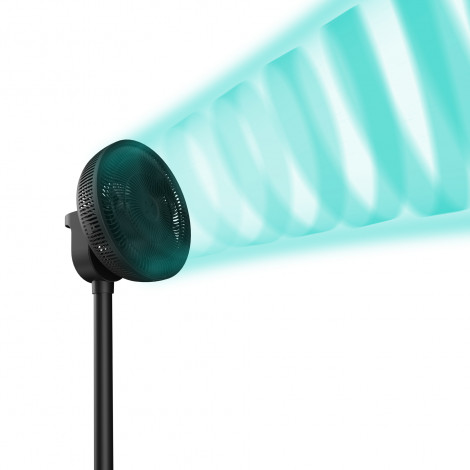 Duux Fan | Whisper Flex 2 | Stand Fan | 2-21.5 W | Diameter 34 cm | Number of speeds 30 | Oscillation | Remote control | Black